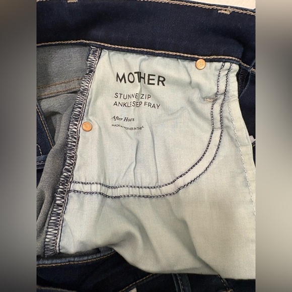 Mother Stunner Zip Ankle Step Fray Size 27 - Picture 15 of 16